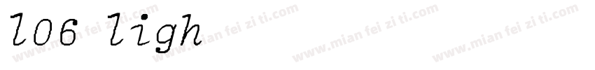 l06 light italic字体转换